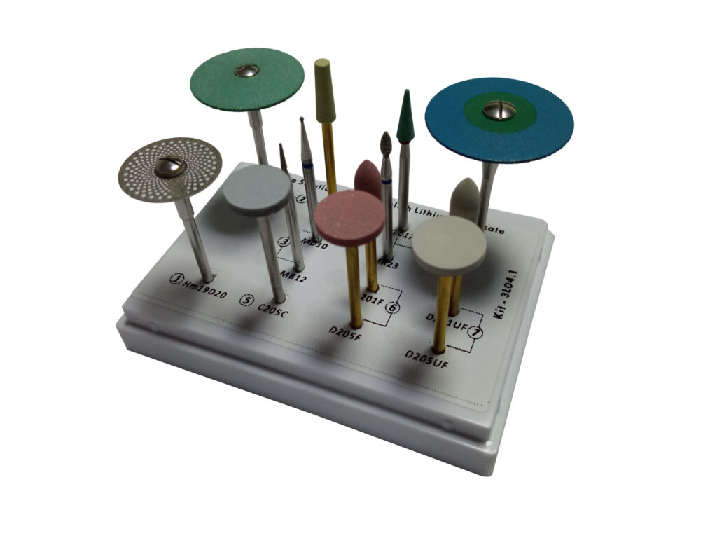 Silicon Rubber Diamond Burs Kit For Zirconia And Lithium Disilicate